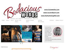 Tablet Screenshot of bodaciouswords.com